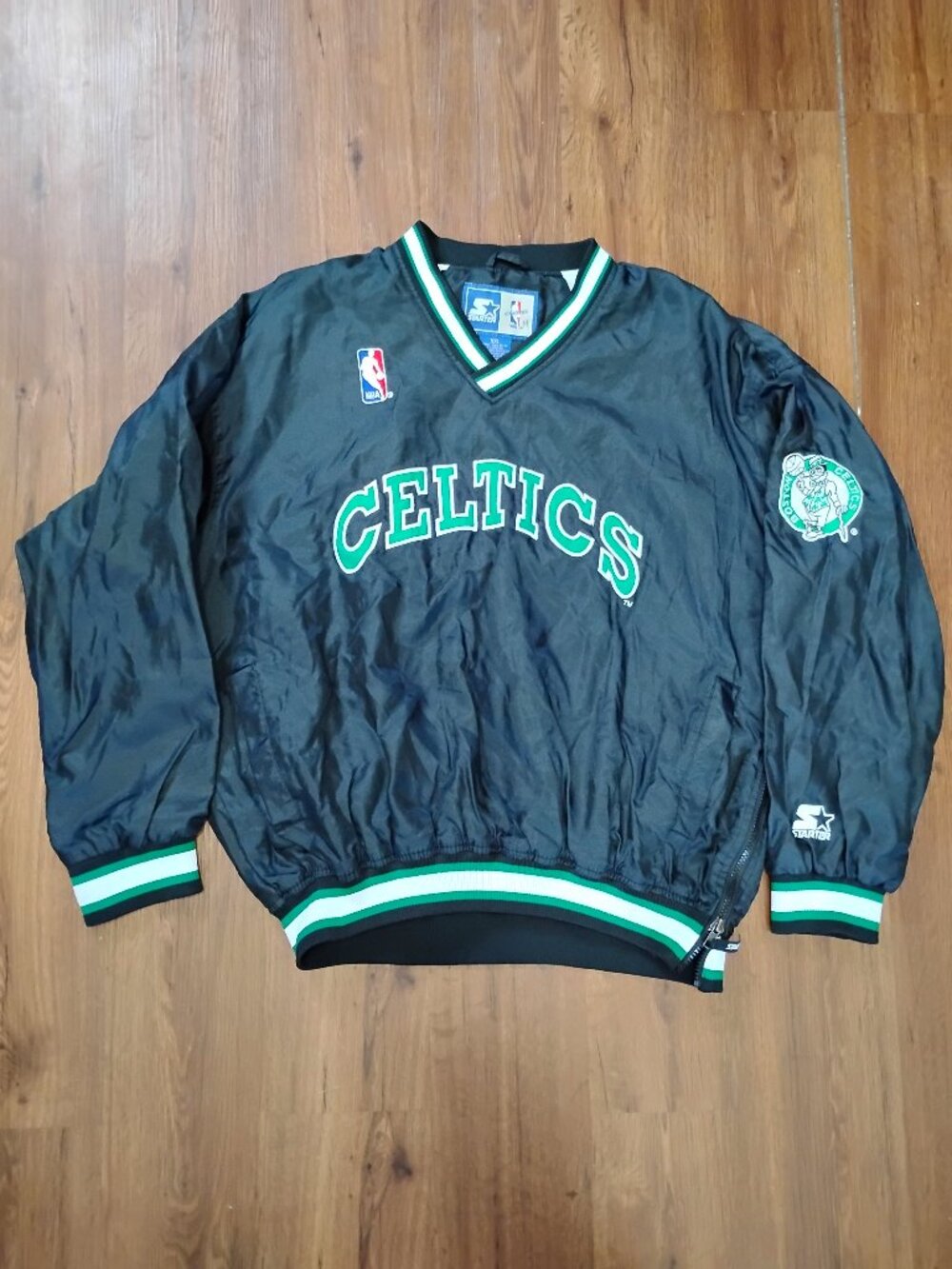 Vintage STARTER Boston Celtics Pullover Jacket - Picture 2 of 6